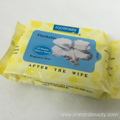 Hypoallergenic Soft Pack Flushable Baby Wipes